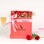 Valentine Roses Box Gift