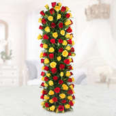 50 Red Roses and 50 Yellow Roses Arrangement