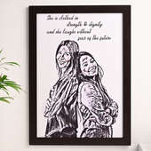 Personalised Artistic Frame: Friendship day Gift