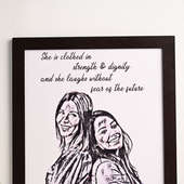 Front View of Personalised Artistic Frame