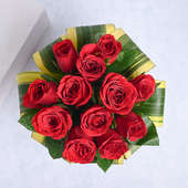 Buy Red Rose Flowers Vase Online