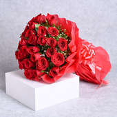 Delicate Ravishing Romance - Bunch of 30 Red Roses