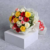 Mixed Color Flowers Bouquet Online Delivery