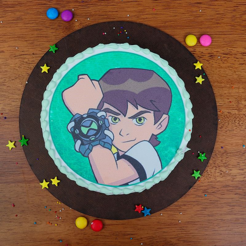 Ben Ten Photo Cake - Top View