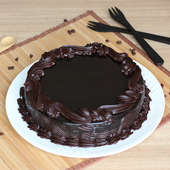 Send 1/2 kg chocolate cake to India