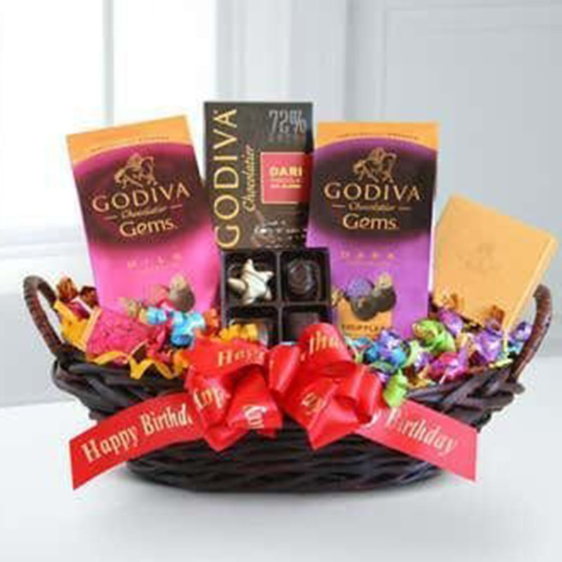 Godiva Chocolate Birthday Delight Basket