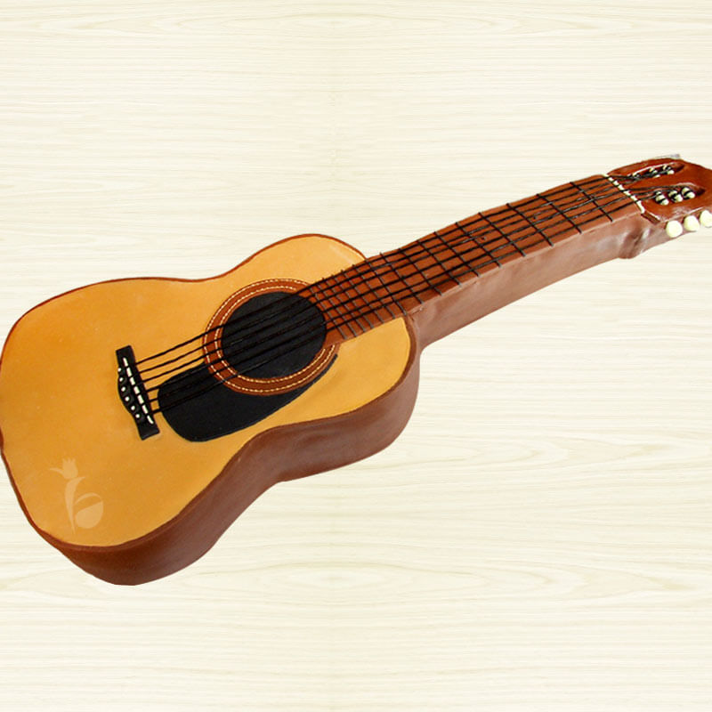 Guitar Shape Cake