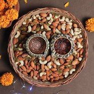 Bulk Personalize Diwali Gift Boxes Navratri Gifts Box Hamper Basket, Sweets Dry Fruits for Employees, Home Office Friends , Family & Relatives, 5Pack