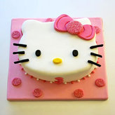 hello kitty theme cake