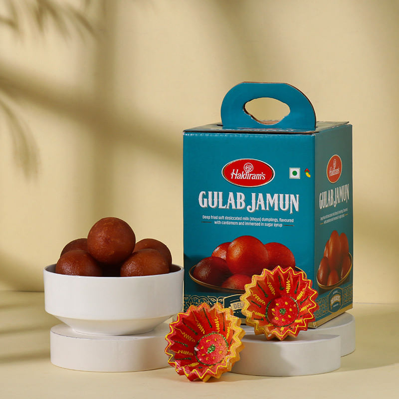 Diwali Gulab Jamun Diya Combo