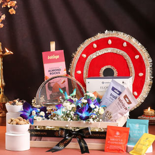 Bloom N Treat Karwa Chauth Hamper