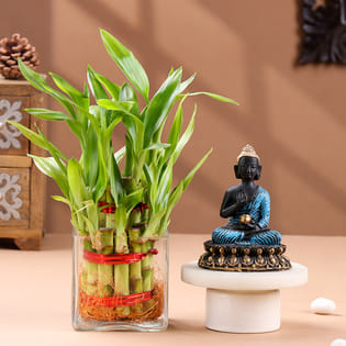 2 Layer Bamboo with Buddha