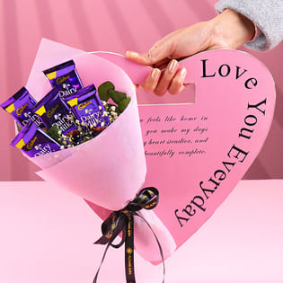 Heart Sleeve Choco Bouquet