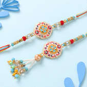 Handcrafted Vibrant Bhaiya Bhabhi Rakhi