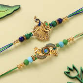 Regal Peacock Rakhis