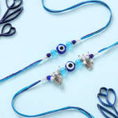 Bhaiya Bhabhi Evil Eye Rakhi Set