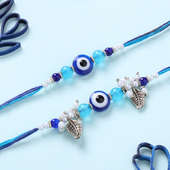 Bhaiya Bhabhi Evil Eye Rakhi Set