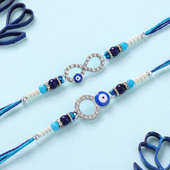 Dazzling Evil Eye Rakhi Duo