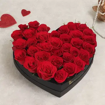 Order Ferrero Rose Heart Box Combo Online, Price Rs.2745 | FlowerAura