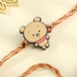 Happy Pooh Face Kids Rakhi-Belgium