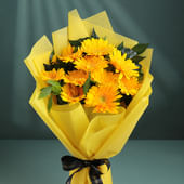 Sunshine yellow gerberas Bouquet
