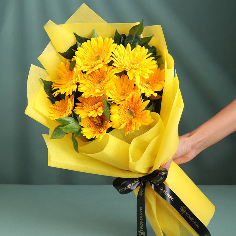 Sunshine yellow gerberas Bouquet
