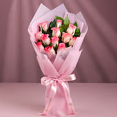 Dozen Blushing Bouquet of Ballerina