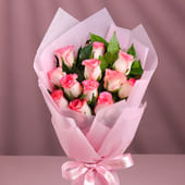 Dozen Blushing Bouquet of Ballerina