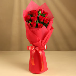 Order Online Red Roses Bouquet Flowers