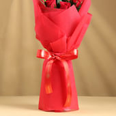 Bunch of 10 Red Roses Bouquet