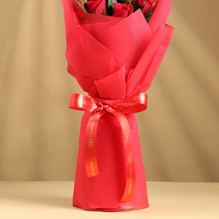 Bunch of 10 Red Roses Bouquet