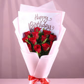 Happy Birthday Bouquet Of Roses