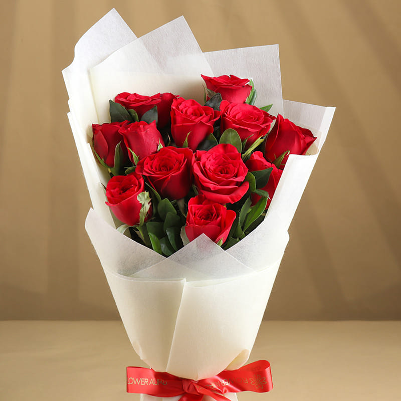 Blaze Red Velvet Roses