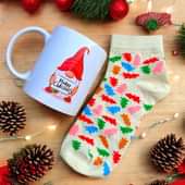 Festive Santa Mug N Socks