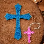 Blessed Christmas Crucifix Art N Car Hanging Gift