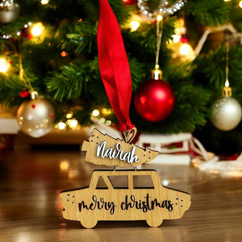 Personalised Christmas Car Ornament