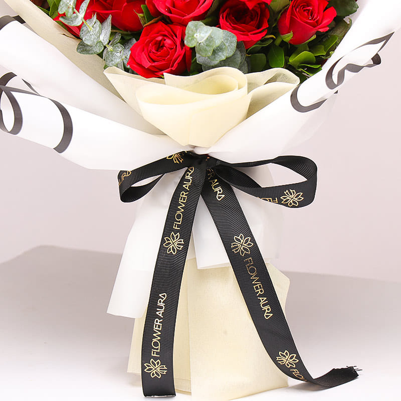 Love Wrapped In Scarlet Roses