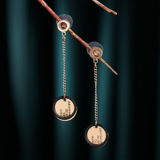 Dainty Gold Plated Drop Earrings for girl