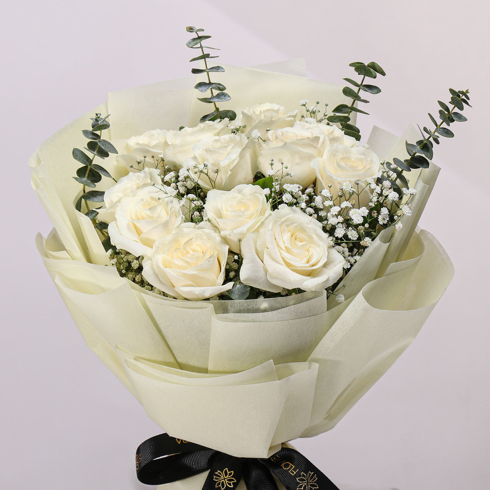 Eternity White Roses Bouquet