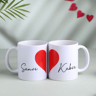 Personalised Ceramic Couple Mug
