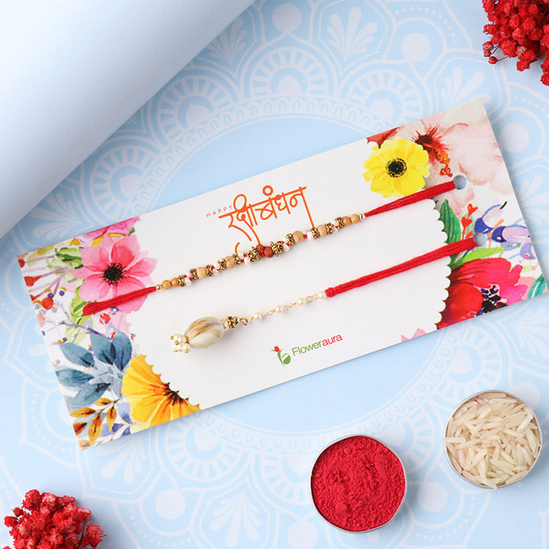 Couple Rakhi Set for Bhaiya Bhabhi