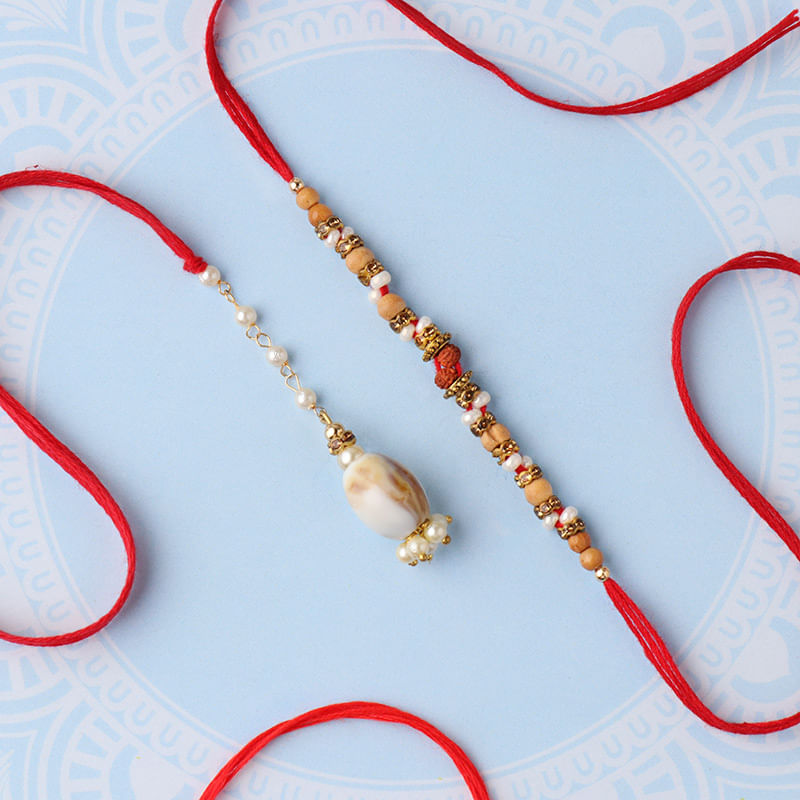 Couple Rakhi Set for Bhaiya Bhabhi