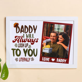 Love You Papa Personalised Photo Frame