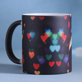 Back view of Personalised Love coffee gift mug for her
