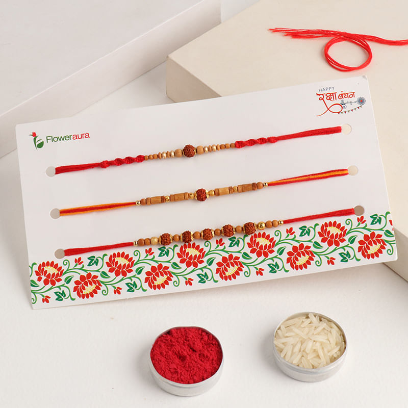 Set of 3 Traditional Rakhi