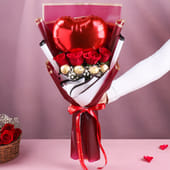 Ferrero Rose Balloon Bouquet