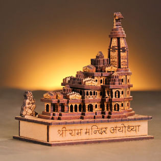Handcrafted Wooden Ram Mandir