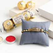 Send Ferrero Rocher With Divine Rakhi Bracelet to USA