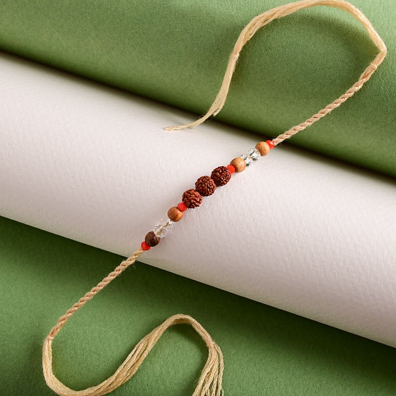 Rudraksh Thread Rakhi - Send Rakhi to USA