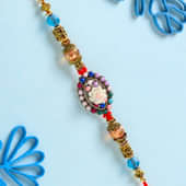 Vibrant Beadwork Designer Rakhi